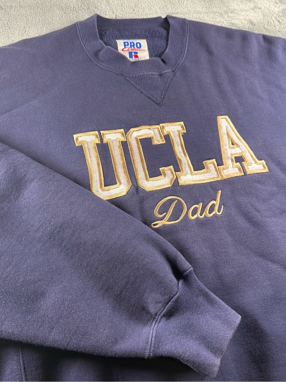 Vintage 90s Russell Athletic UCLA DAD Stitched Sweatshirt Made In USA Mens Large